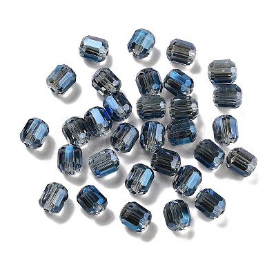 Electroplate Column Glass Beads EGLA-A043-02-FR02-1