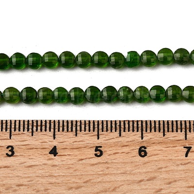 Natural Green Diopside Beads Strands G-F799-A02-01-1