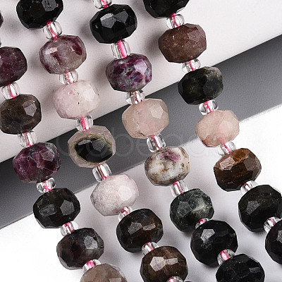 Natural Colorful Tourmaline Beads Strands G-N327-08A-05-1