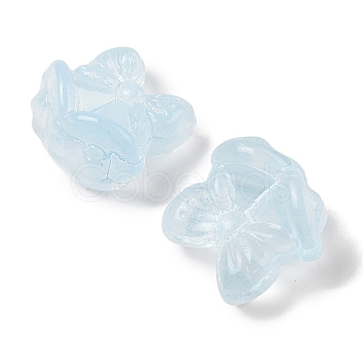 Transparent Spray Paint Glass Beads GLAA-Z011-06-1