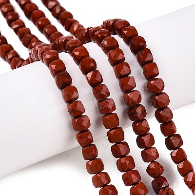 Natural Red Jasper Beads Strands G-N342-130-1
