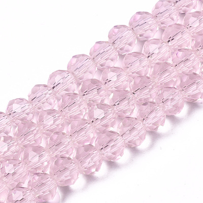 Glass Beads Strands EGLA-A034-T4mm-D10-01-1