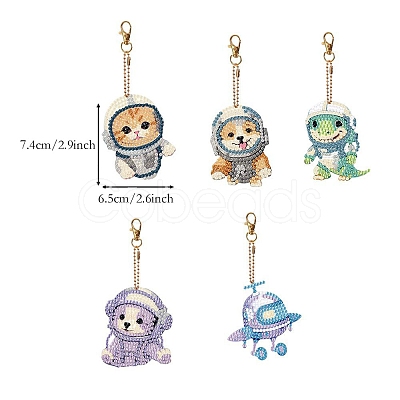 Animal Spaceman DIY Diamond Painting Kit PW-WG21165-01-1