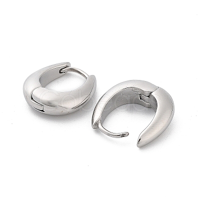 Non-Tarnish 304 Stainless Steel Hoop Earrings EJEW-H115-37P-1