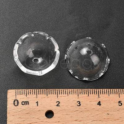 Transparent Acrylic Bead Caps OACR-Z030-03C-1