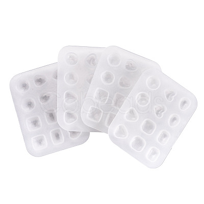 4Pcs 2 Styles DIY Earring Silicone Molds DIY-TADJ0001-17-1