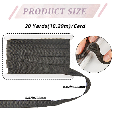 20 Yards Polypropylene Twill Tape Ribbon OCOR-GF0002-95B-1