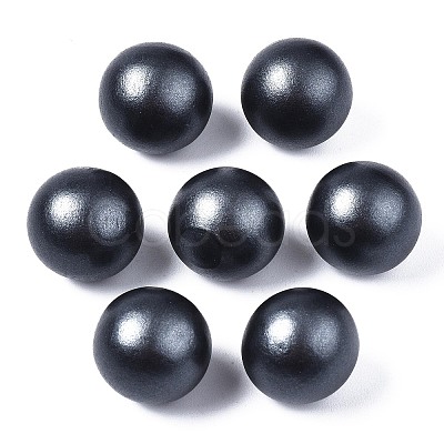 Painted Natural Wood Beads WOOD-S057-071A-1