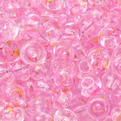 3/0 Baking Paint Transparent Colours Glass Round Beads SEED-L011-13A-05-1