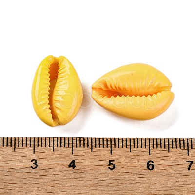 Baking Paint Cowrie Shell Beads SSHEL-M023-01K-1