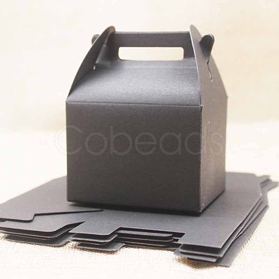 Creative Portable Foldable Paper Gift Box with Handles CON-E021-02E-1