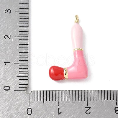 Brass Enamel Pendants KK-E093-03G-L-02-1