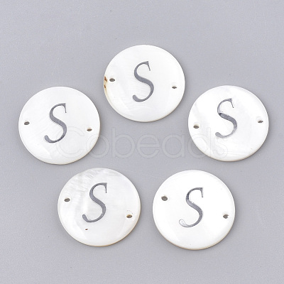 Freshwater Shell Links connectors SHEL-S274-22S-P-1