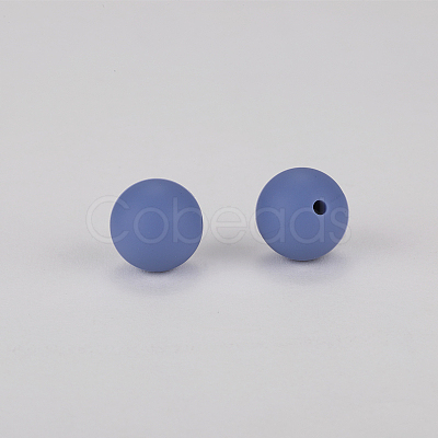 Round Silicone Focal Beads SI-JX0046A-49-1