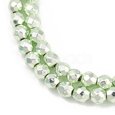 Baking Paint Electroplated Synthetic Non-magnetic Hematite Beads Strands G-H072-A01-01D-1