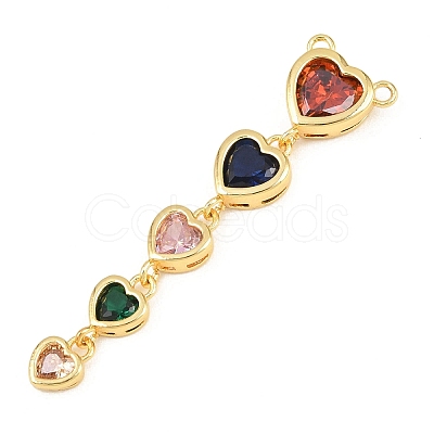 Brass Micro Pave Cubic Zirconia Pendants KK-K418-03A-G-1
