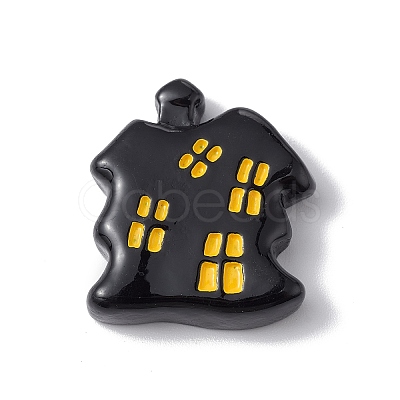 Halloween Theme Opaque Resin Cabochons RESI-E035-01R-1