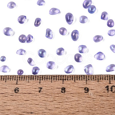 Transparent Electroplate Glass Beads EGLA-Q138-01H-1