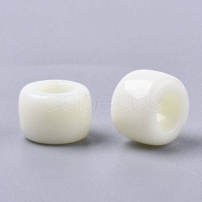 Opaque Acrylic European Beads SACR-N009-17-1