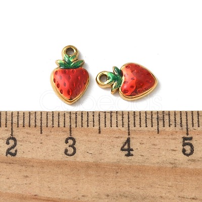 304 Stainless Steel Enamel Charms STAS-G352-03G-1