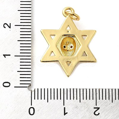 Rack Plating Brass Micro Pave Cubic Zirconia Pendants KK-P241-16G-1