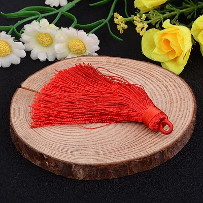 Nylon Tassel Big Pendant Decorations X-NWIR-I003-01-1