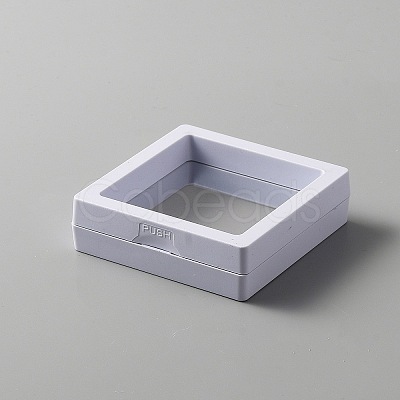 Plastic Jewelry Suspension Display Case CON-WH0088-31A-1