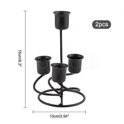 Iron Candle Holder AJEW-WH0171-60B-1