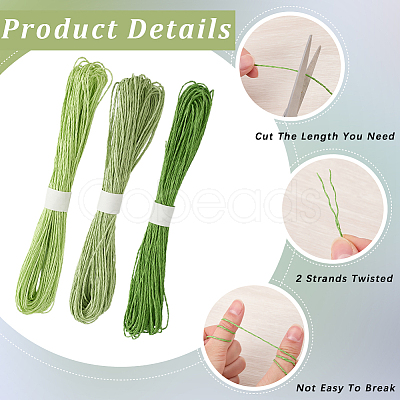 3 Bundles 3 Colors  Twisted Paper Cord DIY-CP0012-06A-1