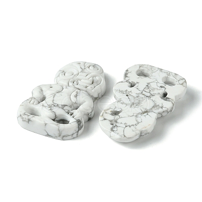 Natural Howlite Big Pendants G-G113-01C-1