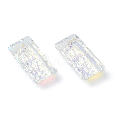 Embossed Glass Rhinestone Pendants GLAA-J101-07A-001AB-1