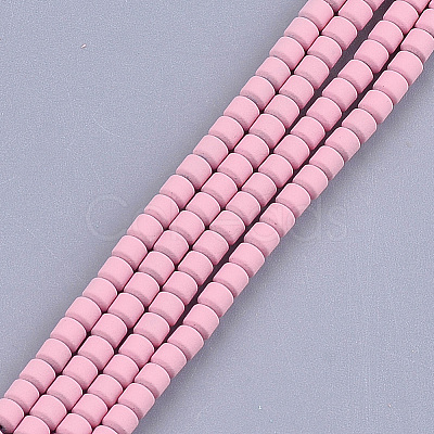 Spray Painted Non-magnetic Synthetic Hematite Beads Strands G-T116-12-05-1