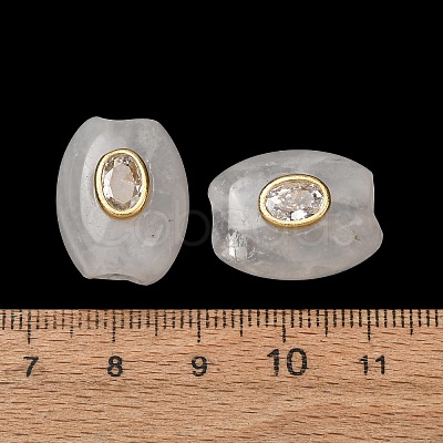Natural Quartz Crystal European Beads GG-CBA9389-01J-1
