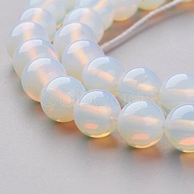 16 inch long Opalite Loose Beads X-GSR8mmC081-1