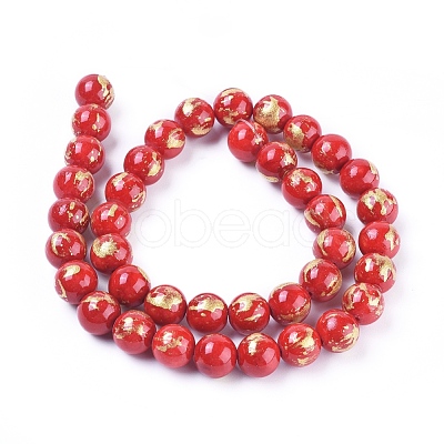 Natural Mashan Jade Beads Strands G-F670-A14-8mm-1