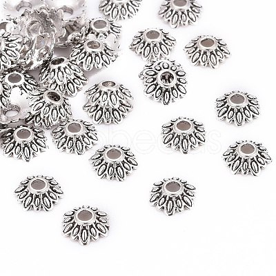 Tibetan Style Bead Caps LS-LFH10352Y-NF-1