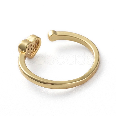 Adjustable Brass Cuff Finger Rings RJEW-G096-25G-1