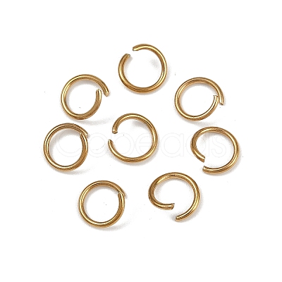 304 Stainless Steel Open Jump Rings STAS-Z137-01G-08-1
