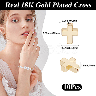 10Pcs Alloy Beads TIBEB-BBC0001-03G-1