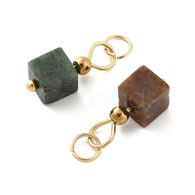 Natural Indian Agate Pendants STAS-Z129-01G-01-1