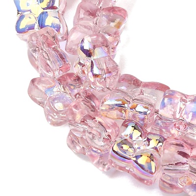 Transparent Glass Beads Strands GL-CBAAE04-02I-1