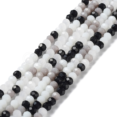Glass Beads Strands EGLA-A034-M4mm-48-1