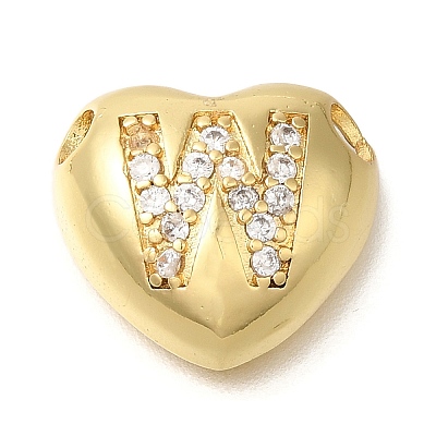 Rack Plating Brass Micro Pave Cubic Zirconia Pendants KK-I722-04G-W-1