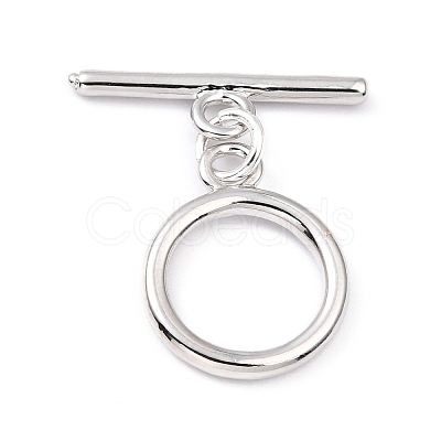 Rack Plating Brass Toggle Clasps KK-B036-12P-1