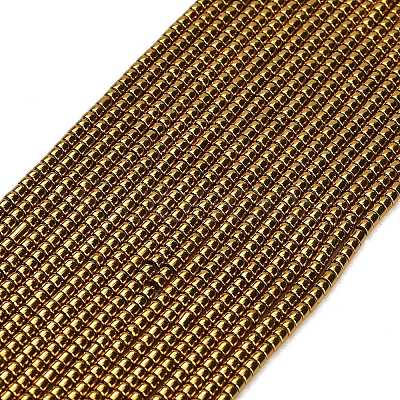 Electroplate Glass Beads Strands GL-CBAA615-01F-1