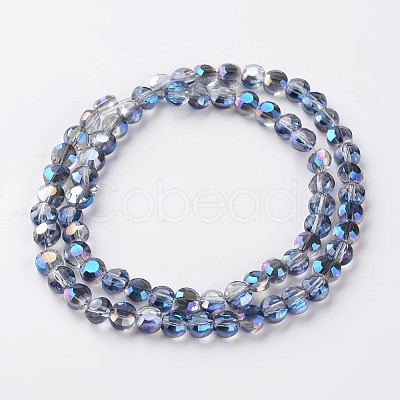 Electroplate Glass Bead Strands EGLA-J137-6mm-A-HR09-1