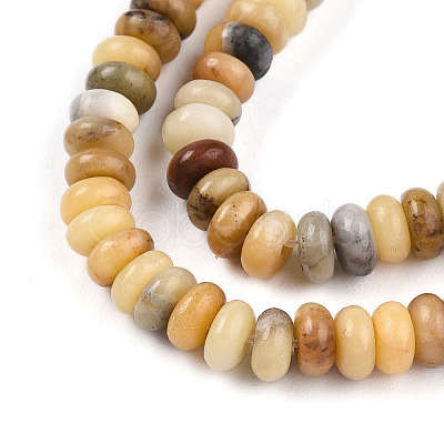 Natural Yellow Opal Beads Strands G-T140-75D-1