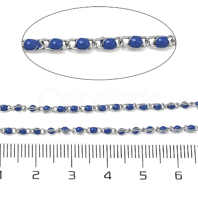 304 Stainless Steel Enamel Twisted Chains STAS-R100-40P-04-1