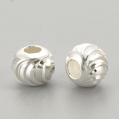 925 Sterling Silver Beads X-STER-S002-16-6mm-1