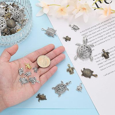 16 Style Tibetan Style Alloy Pendants FIND-CA0006-35-1